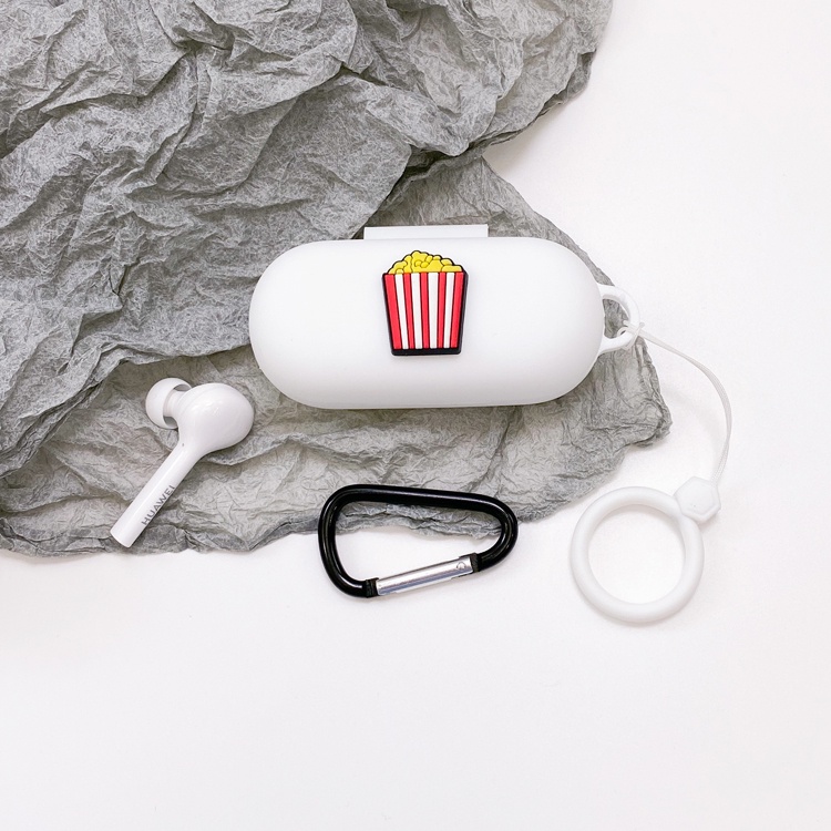 Vỏ Bảo Vệ Hộp Sạc Tai nghe không dây Huawei Freebuds SE Bằng Silicon Họa Tiết Trái Cây Dễ Thương DIY