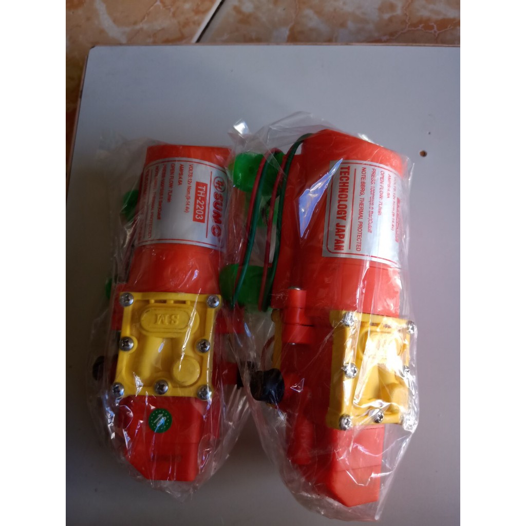 COMBO 2 BƠM SUMO CAM Lưu lượng nước 6l/phút tự động hút (tặng kèm lọc rác )