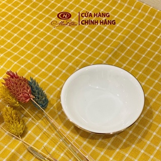 Đĩa muối chấm viền vàng 12k Minh Châu