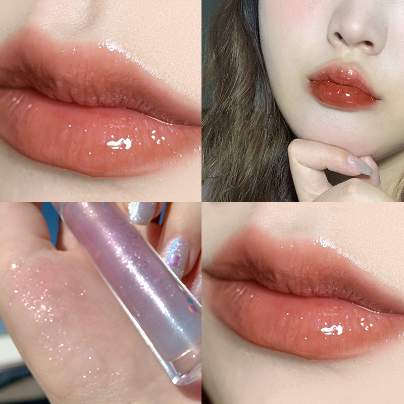 Son Kem Bóng Hiệu Ứng Gương Màu Gradient Không Dễ Phai Trong Suốt 3ml