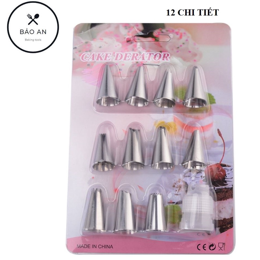 Đui bắt kem tạo hình bánh bông lan, bánh gato