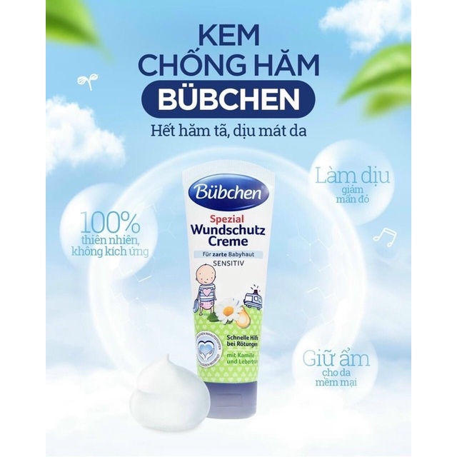Kem chống hăm Bubchen Đức tuýp 75gr