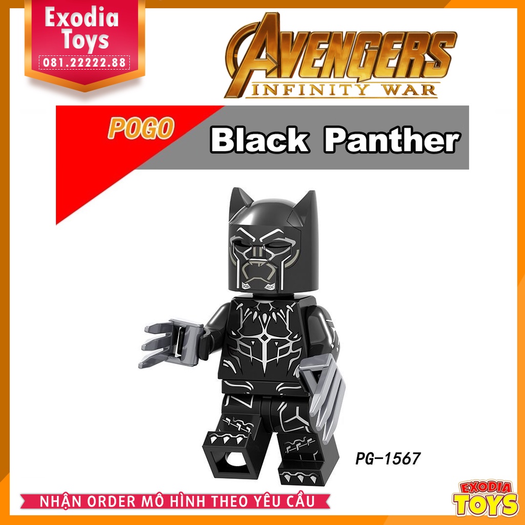 Xếp hình Minifigure Marvel Biệt đội siêu anh hùng Avengers Cuộc Chiến Vô Cực - Đồ Chơi Lắp Ghép Sáng Tạo - POGO PG8136