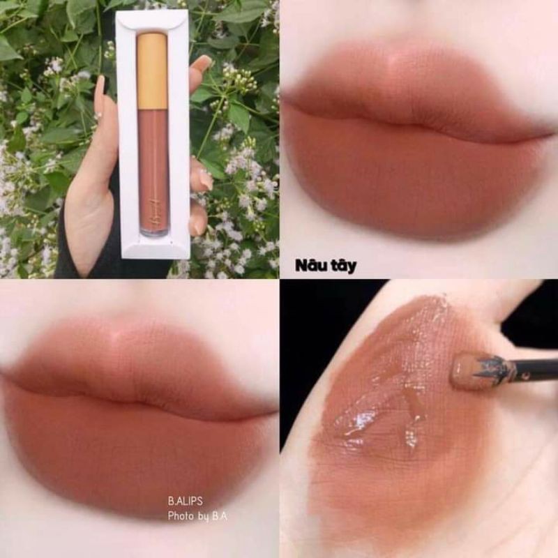 Son B.A Beauty Chính Hãng màu Nâu Tây(tặng hủ dưỡng môi thảo mộc Colagen) | BigBuy360 - bigbuy360.vn
