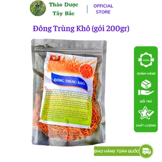 Đông trùng hạ thảo sấy khô thơm vàng gói 200gr