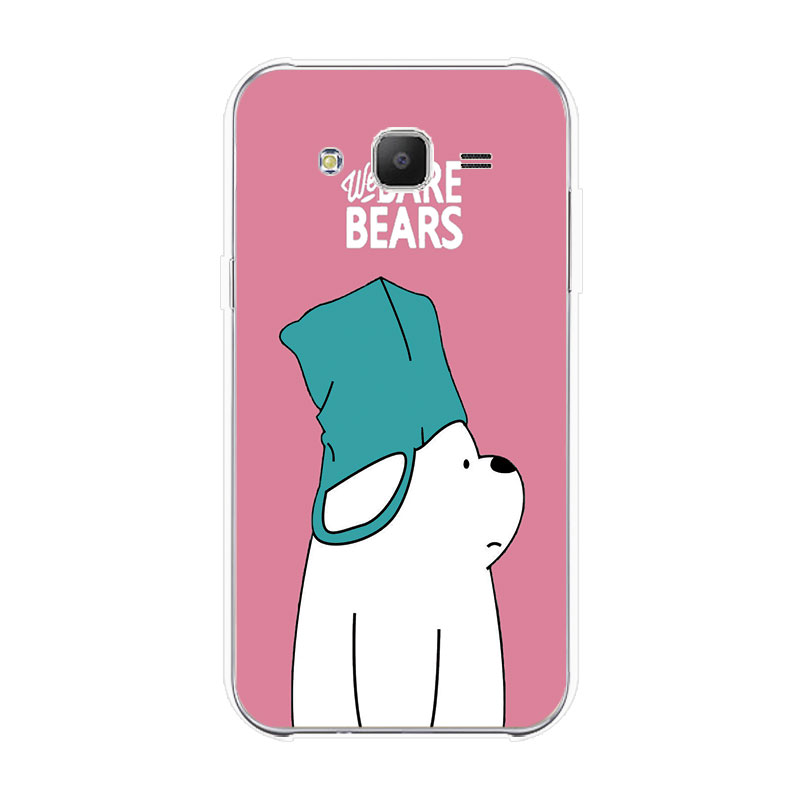 Samsung Galaxy J3 J5 J7 2015 2016 Soft TPU Silicone Phone Case Cover Three Bare Bears 2