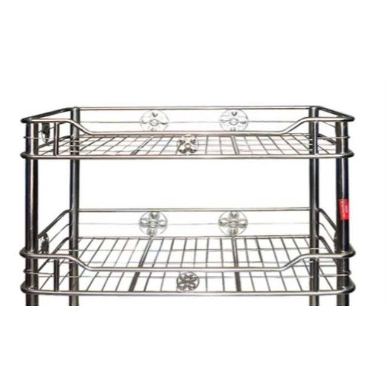 Kệ bát inox dày 2 tầng D50,60cm x R30cm