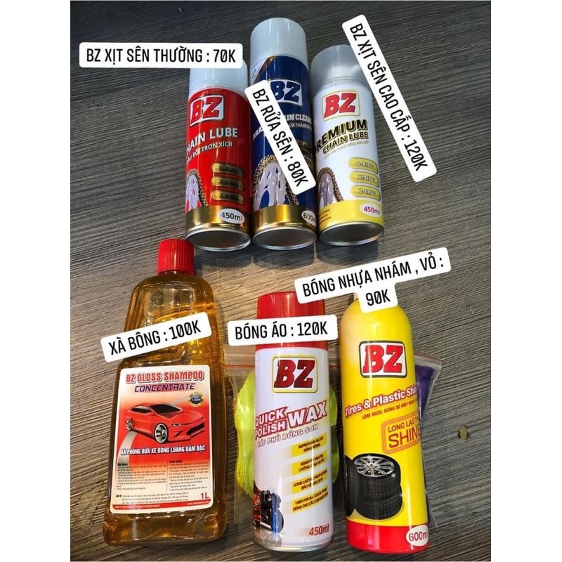 dung dịch chăm sóc xe BZ