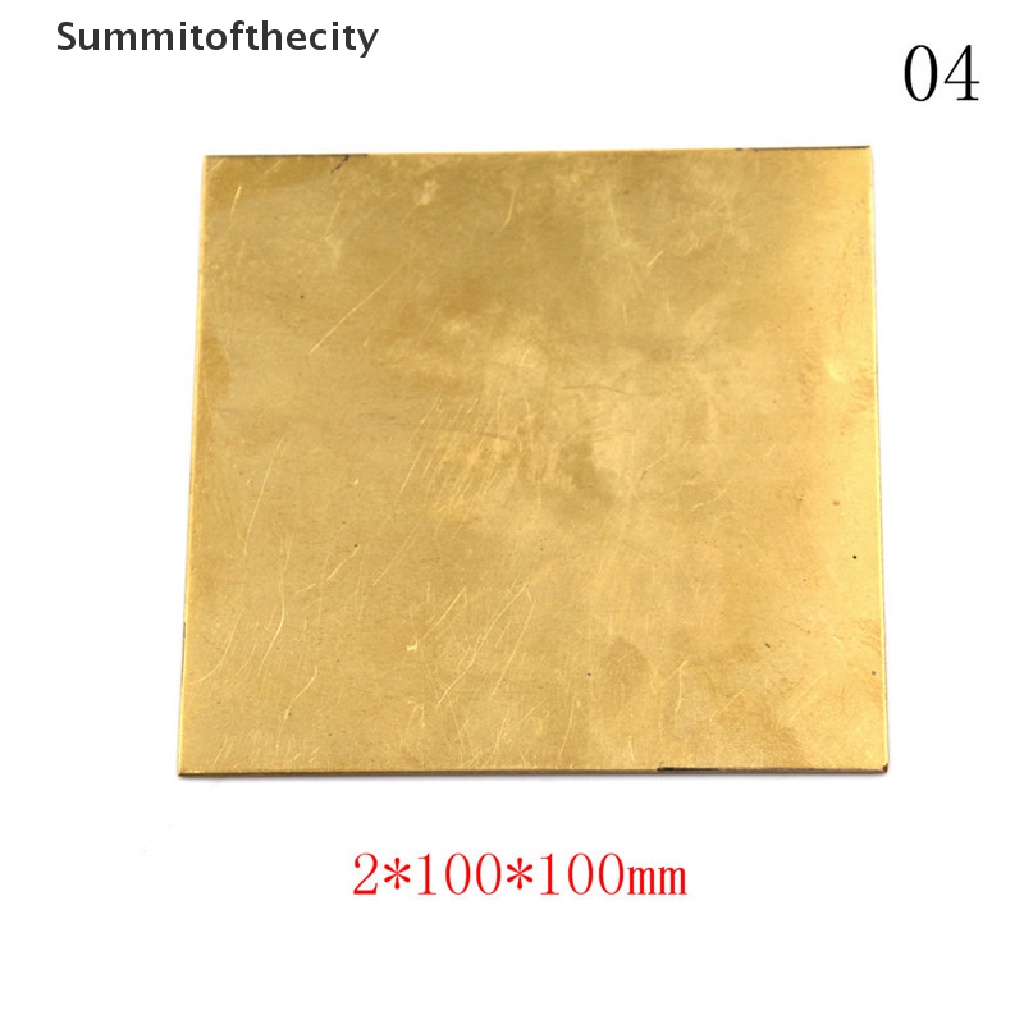 Tấm lá đồng thau dày 0.5mm/0.8mm/1mm/2mm 100X100mm DIY