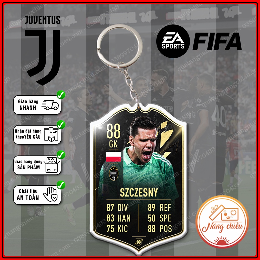 Móc khóa CLB Juventus, Móc khóa FIFA Online - Thiết kế với mọi nhân vật ☘️MÓC KHÓA FIFA☘️