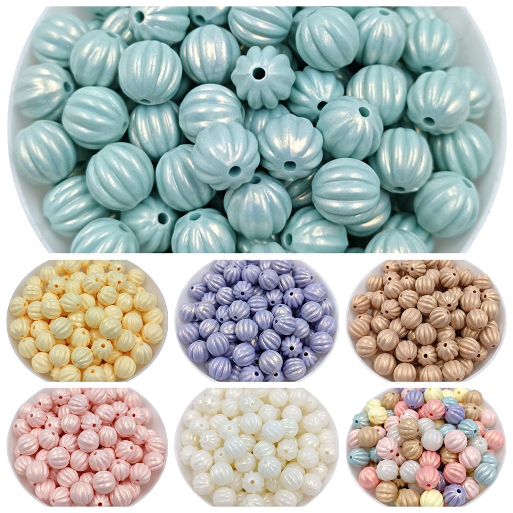 Set 10 hạt nhựa nhiều màu sắc kích thước 11mm dùng làm vòng tay tự làm