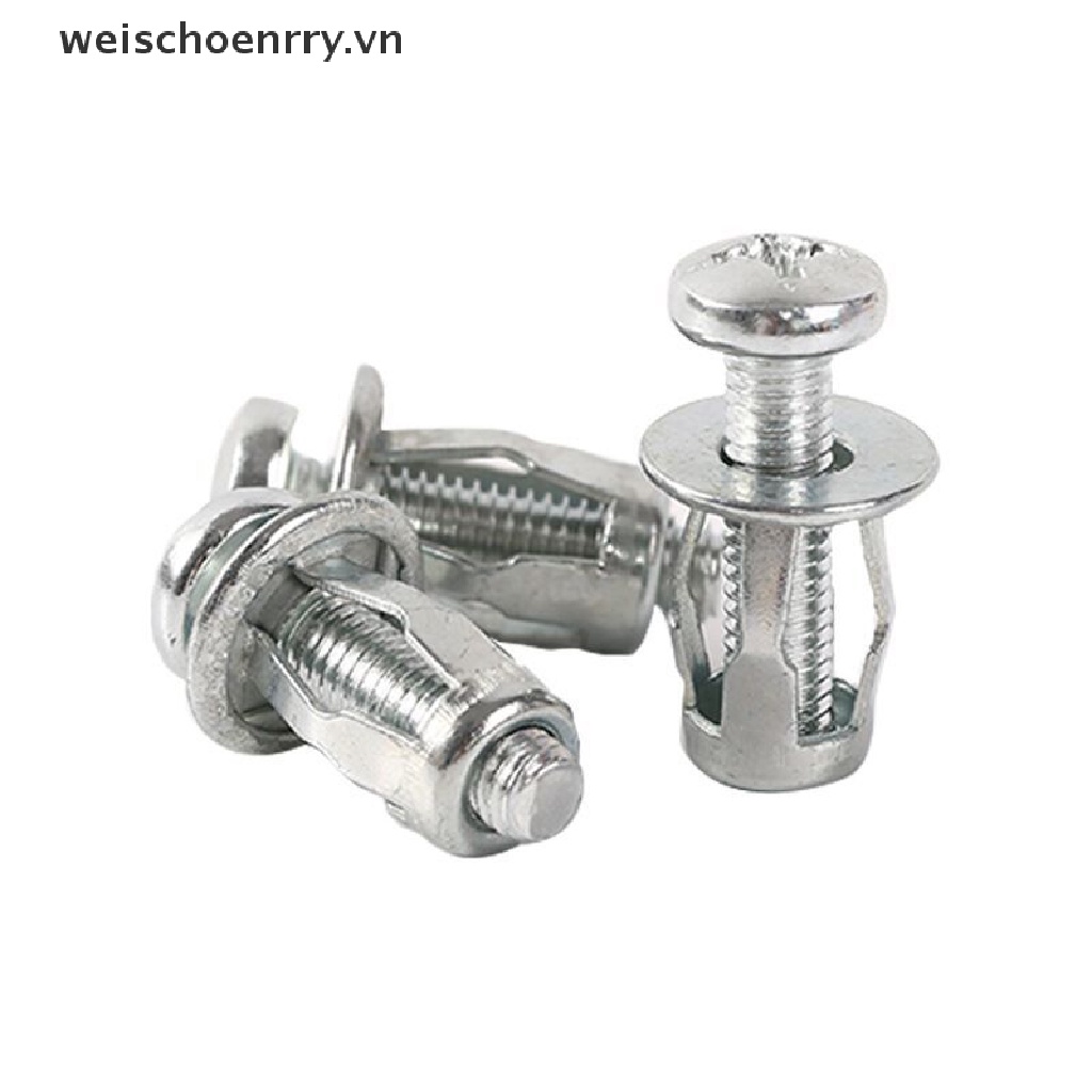 Set 10 ốc vít M5 / M6 bằng kim loại thông dụng cho xe hơi