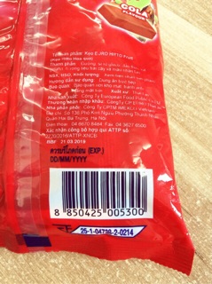 Combo 3 gói Hitto trái cây thái lan 280gr