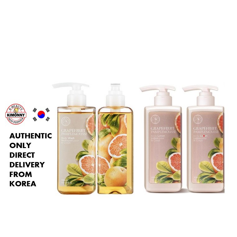 THE FACE SHOP (Hàng Mới Về) Bộ 2 Sữa Dưỡng Thể Chiết Xuất Bưởi 300ml X 2