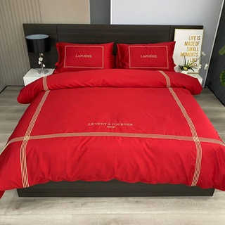 Bộ 4 Món Chăn Ga Gối Lụa LAPOESIE Cao Cấp