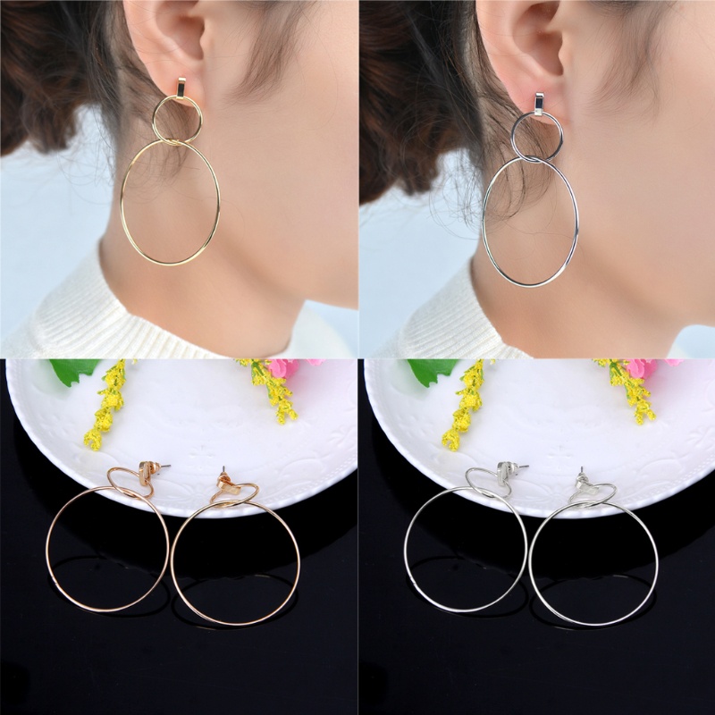 Khuyên Tai Nữ Hình Tròn Lớn Thời Trang