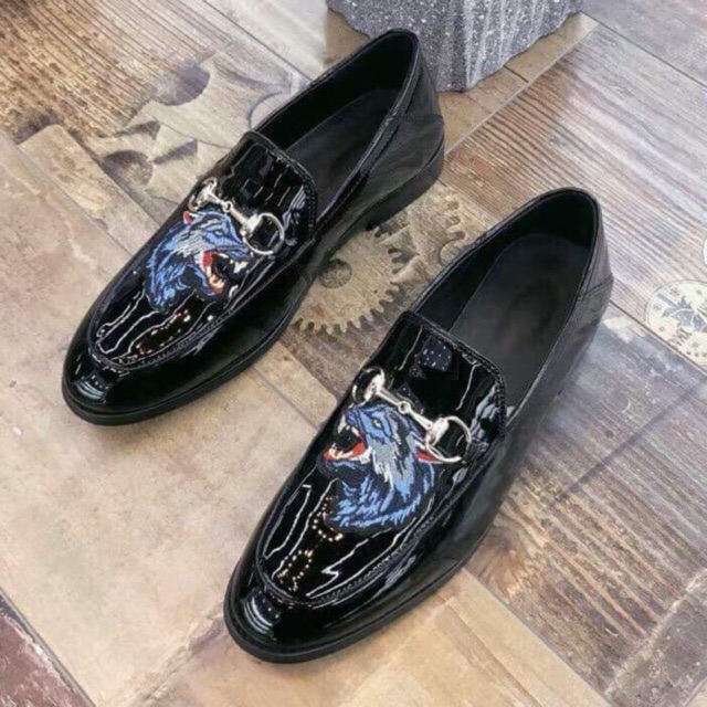 Giầy sói xanh bóng cho nam