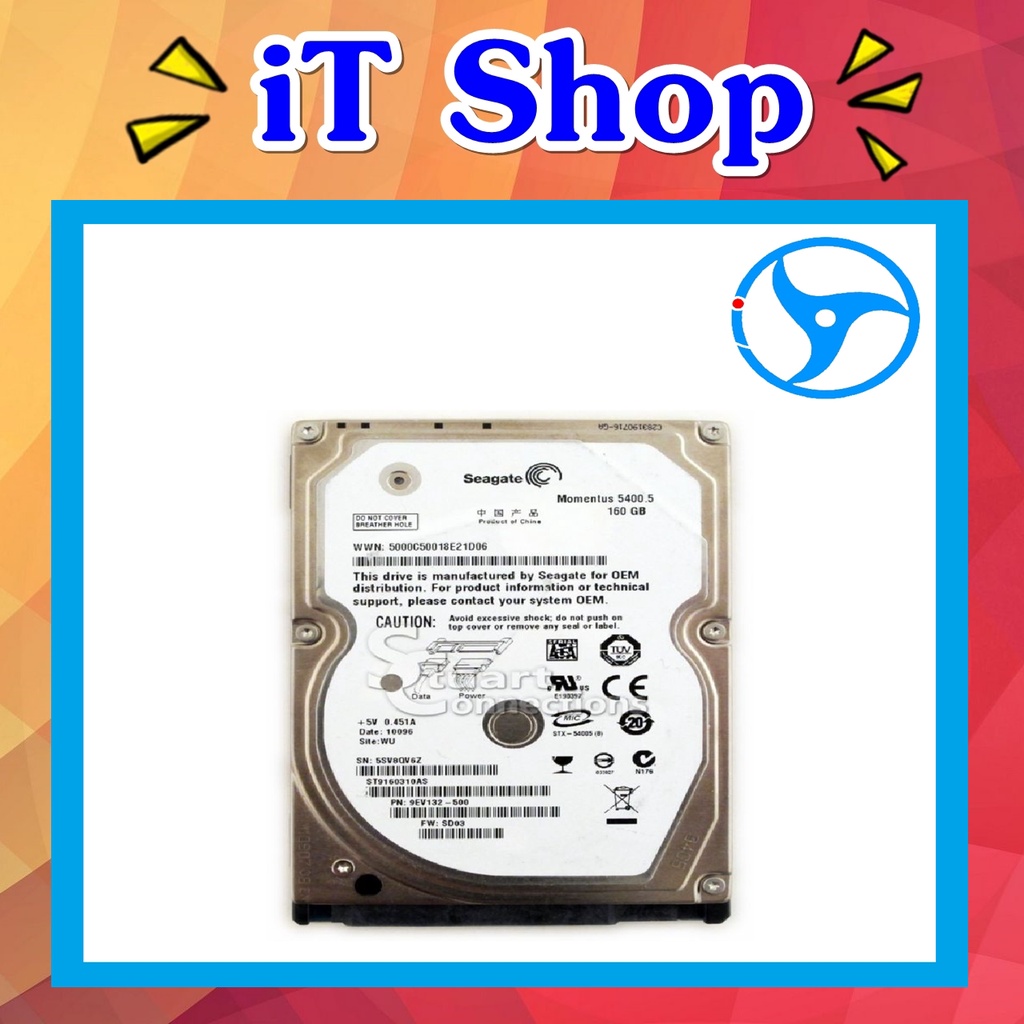 Ổ cứng laptop HDD Seagate 160gb bóc máy cài sẵn Win