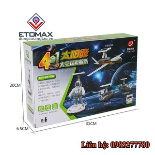[SIÊU SALE] Bộ robot lắp ghép năng lượng mặt trời 4 in 1