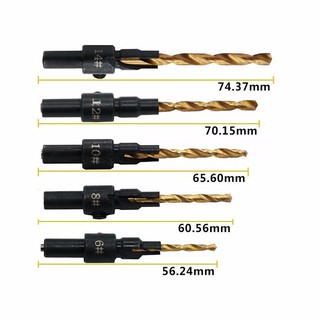 Bộ 5 mũi khoan gỗ chỉnh cữ bắt âm mũi vít 🌳giá sốc🌳