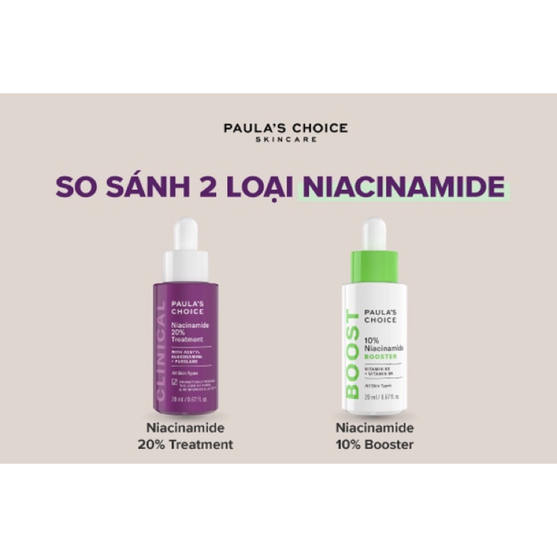 (Chính hãng) Tinh chất THU NHỎ LỖ CHÂN LÔNG Niacinamide 10% và 20% Nia10 Nia20
