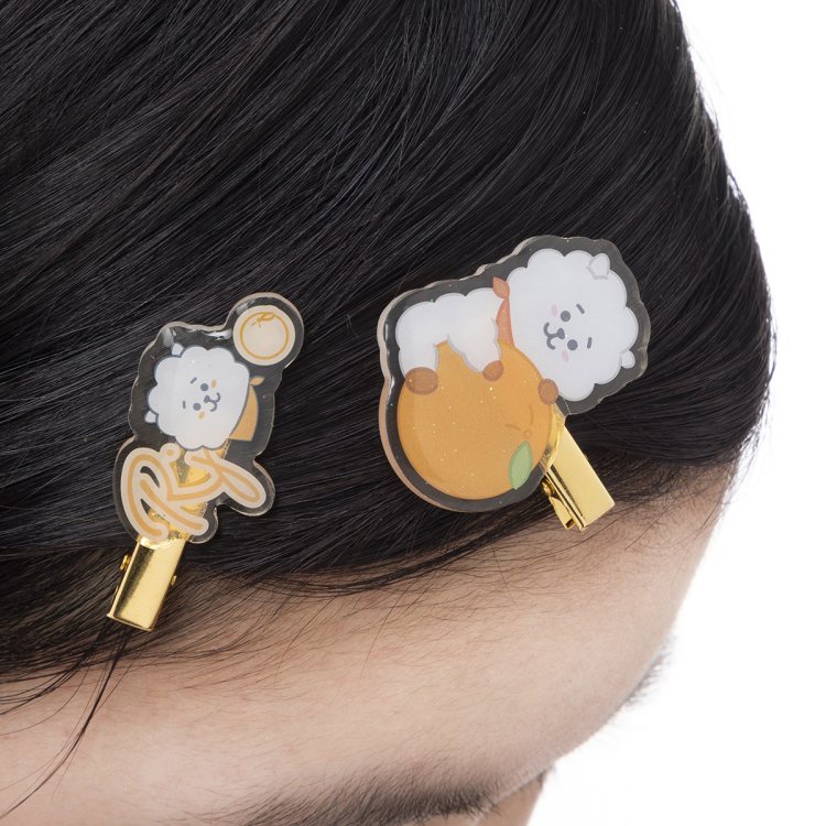 Cặp Kẹp Tóc Họa Tiết Hoạt Hình BTS Dễ Thương Thời Trang