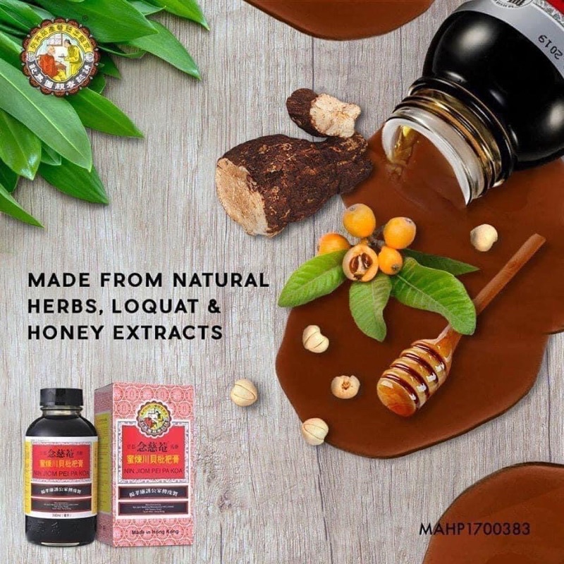 Kẹo Ngậm Ho, Siro Tỳ Bà Cao Niệm Từ Am 150ML - 300ML Giúp Giảm Triệu Chứng Ho Gió, Ho Khan Hàng Thái Lan - Wincy Mart