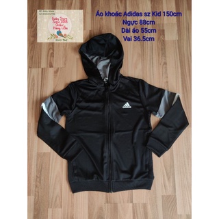 Áo khoác Adidas hàng auth chất poly 100%. Dưới 48kg vừa ạ