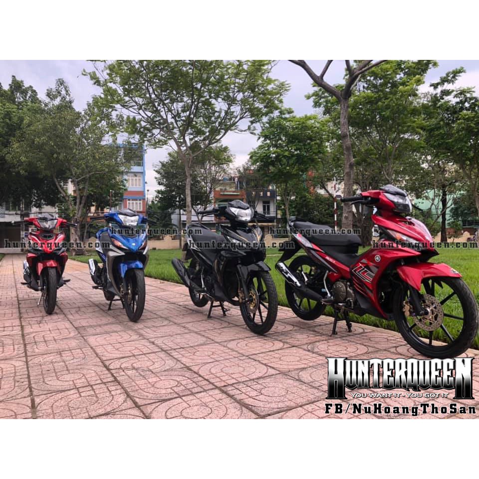 Tem rời Exciter 135 lên tem đỏ LC. Dán xe đời 2011-2014. Decal chống nước không bay màu