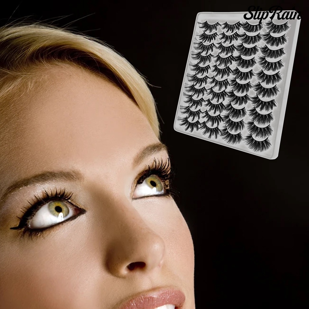 (Hàng Mới Về) Set 20 Cặp Lông Mi Giả Nối Dài Tự Nhiên | BigBuy360 - bigbuy360.vn
