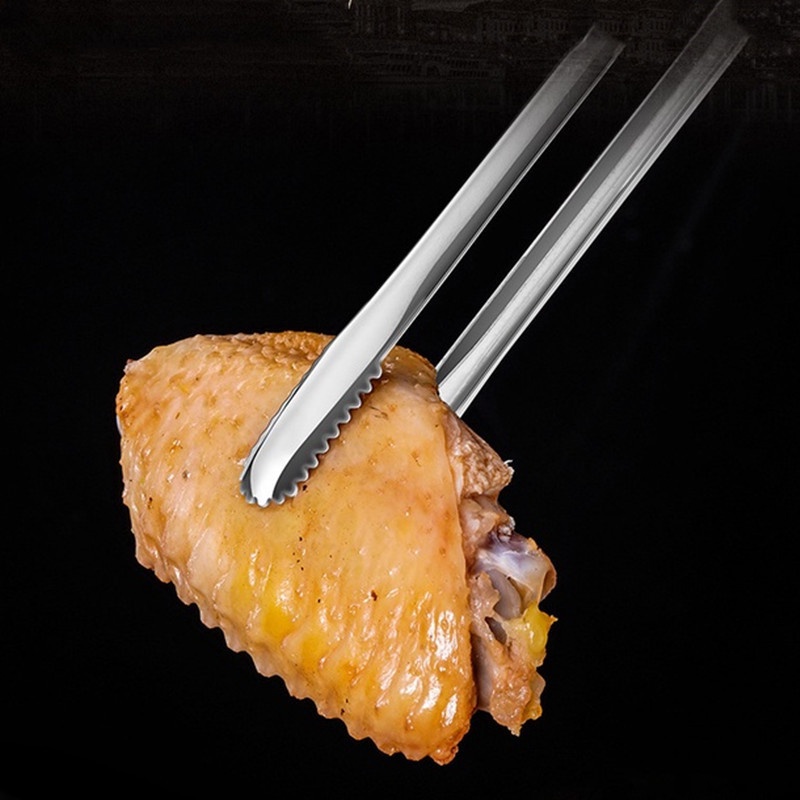 1 Kẹp gắp thức ăn bằng thép không gỉ chống trượt tiện dụng cho nhà bếp