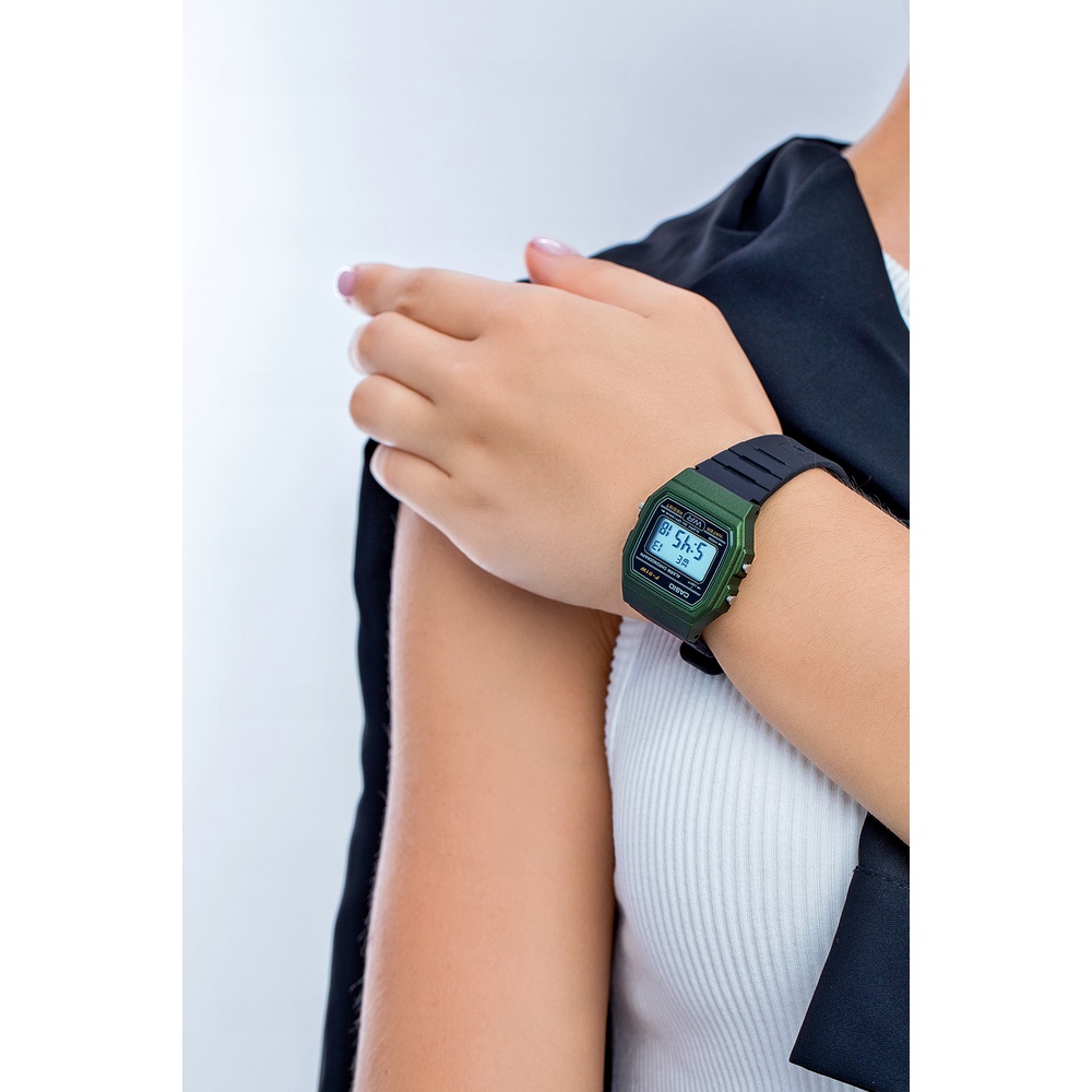 Đồng hồ unisex dây nhựa Casio Anh Khuê F-91WM-3ADF