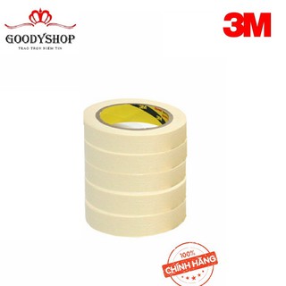 COMBO 5 Cuộn Băng keo - băng dính giấy đa năng 3M Masking Tape 2600 Trắng  (20mmx30m)