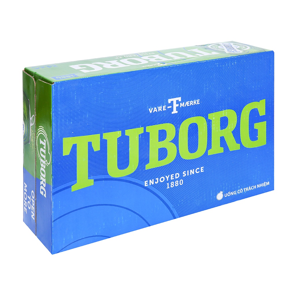 Thùng 24 lon bia Tuborg 330ml