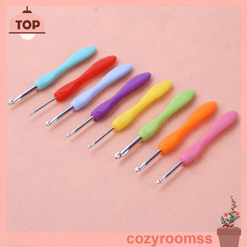 Bộ 8 Cây Móc Đan Len Bằng Nhôm Nhiều Màu Sắc