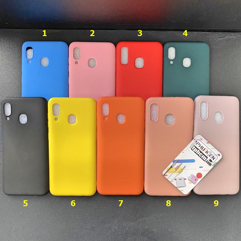 Ốp lưng Samsung A20 - A30 Dẻo màu trơn Siêu Cool
