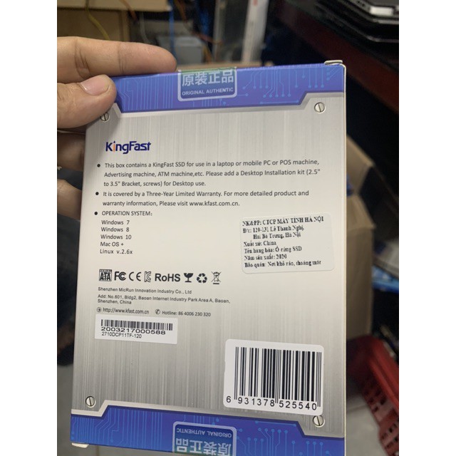SSD Kingfast 240GB 6Gb/s 2.5 Sata 3. New Bh 36 tháng | BigBuy360 - bigbuy360.vn