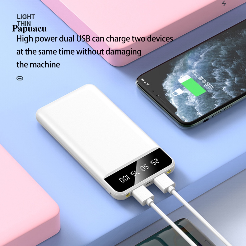 Cục Sạc Dự Phòng Pa 20000mAh Mini Cầm Tay Tiện Lợi