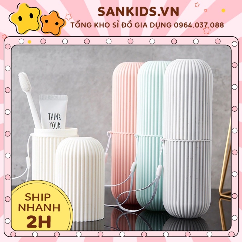 Hộp đựng bàn chải kem đánh răng du lịch ống đựng đồ đa chức năng tiện dụng