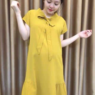 Đầm bầu đuôi cá thắt nơ xinh xắn