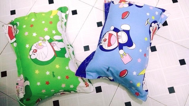 Gối nằm khổ 40*60 gòn trái + vỏ Cotton siêu rút mồ hôi