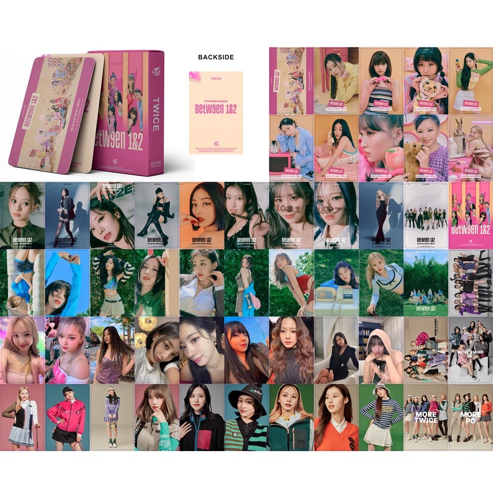 Hộp 55 Ảnh LOMO Card Nhóm Nhạc TWICE 2022 Beween 1 & 2