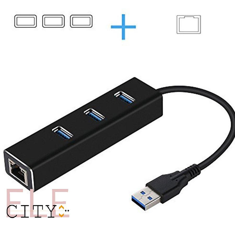 Cổng cắm USB3.0HUB + cho mạng Ethernet LAN Rj45 1000mbps