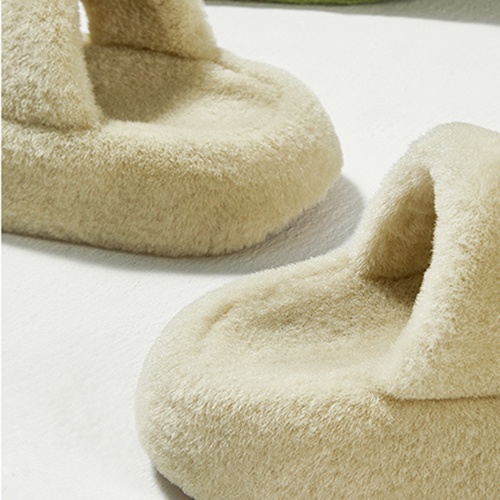 Dép bông đi trong nhà POSEE PS7106W đế dày chống trượt thời trang thu đông cho cặp đôi