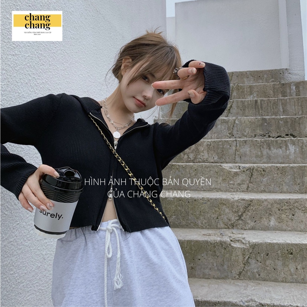 Áo Khoác Lửng Thun Gân Dày Mềm, Co Dãn Thoải Mái CHANG CHANG, Áo Chống Nắng Mềm Mát