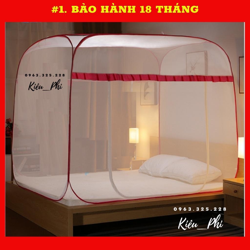 Màn chụp tự bung người lớn đỉnh vuông, chóp - Mùng chụp tự bung gấp gọn tiện dụng 1m2 1m6 1m8 2m2 cao cấp