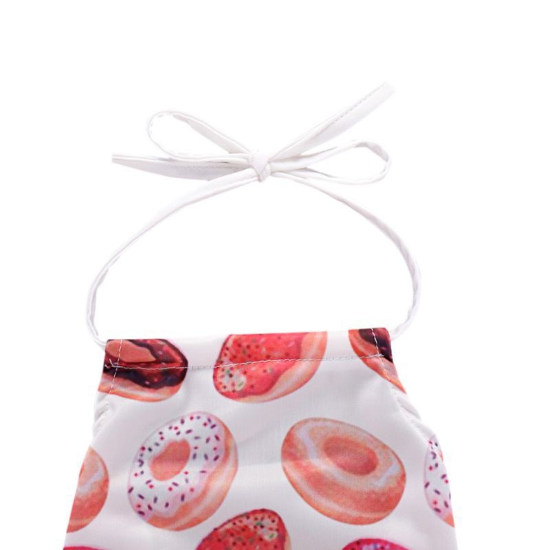 Áo bơi dễ thương in hình Donut cho bé gái sơ sinh