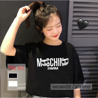 Áo Thun Tay Lỡ Gấu Mochi Nam Nữ Dễ Phối Đồ