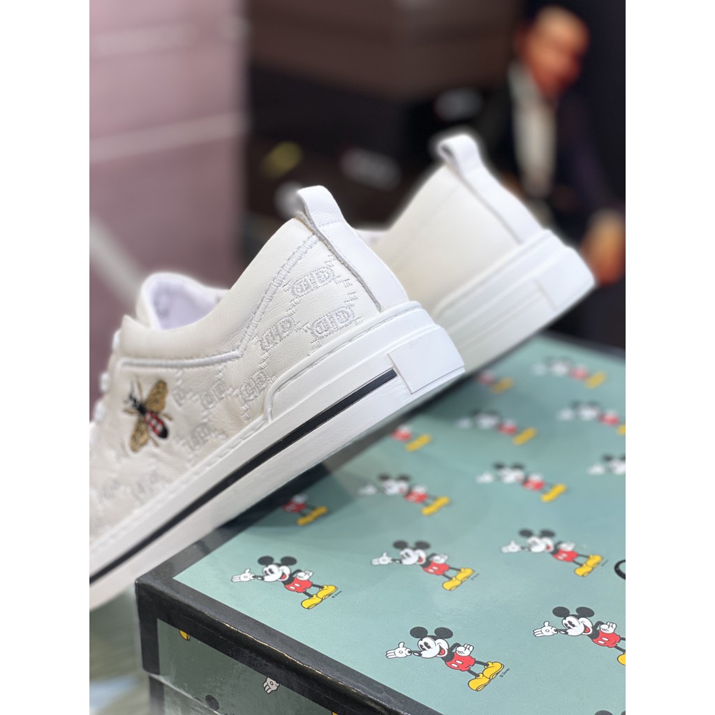 Giày sneakers nam da thật GUCCI GG GC thiêt kế cổ điển nhưng vẫn mang đến sự trẻ trung