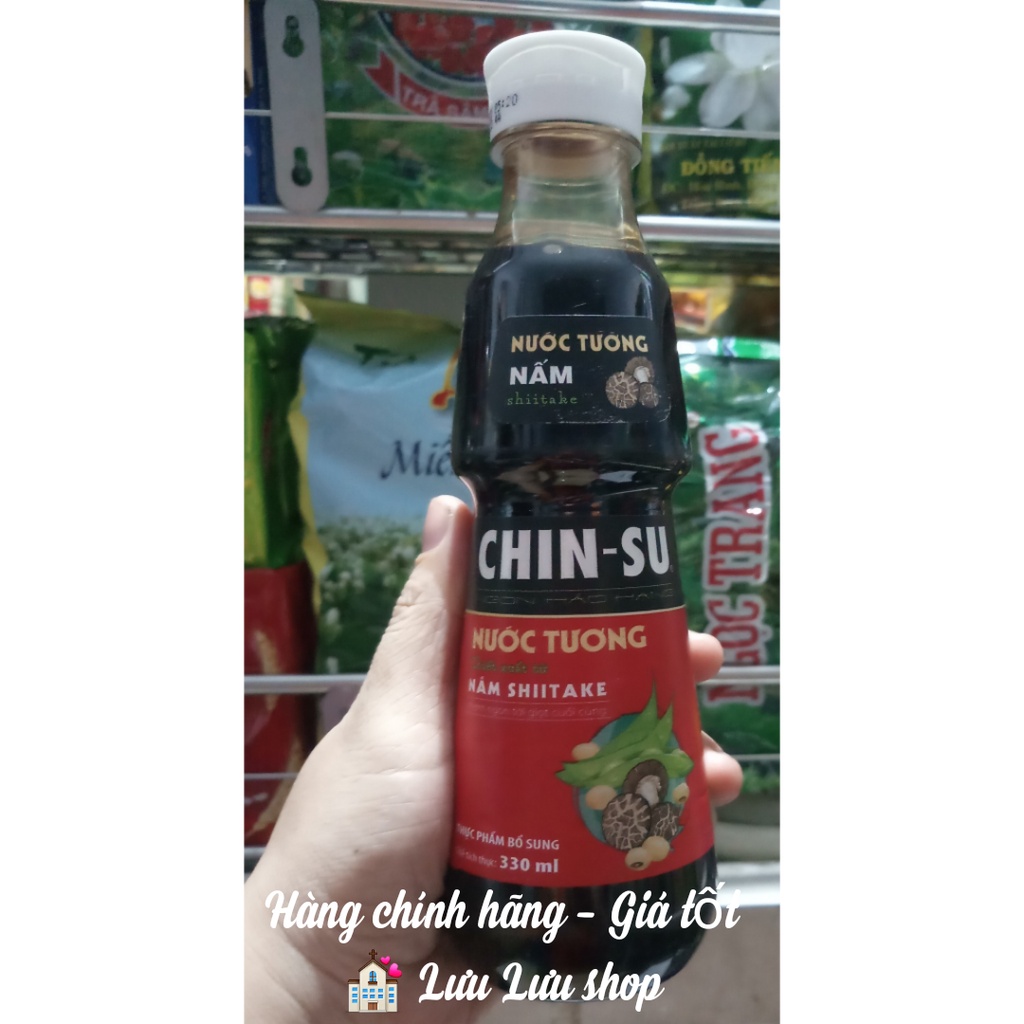 (MỚI) Nước tương Chinsu chiết xuất từ nấm shiitake chai 330ml